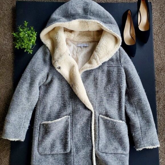 Zara Plush Outerwear Coat - Picture 1 of 10